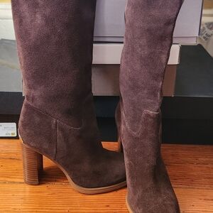 Michael Kors Dark Brown Over-the-Knee Boots